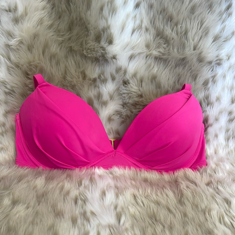 Hot pink bikini top